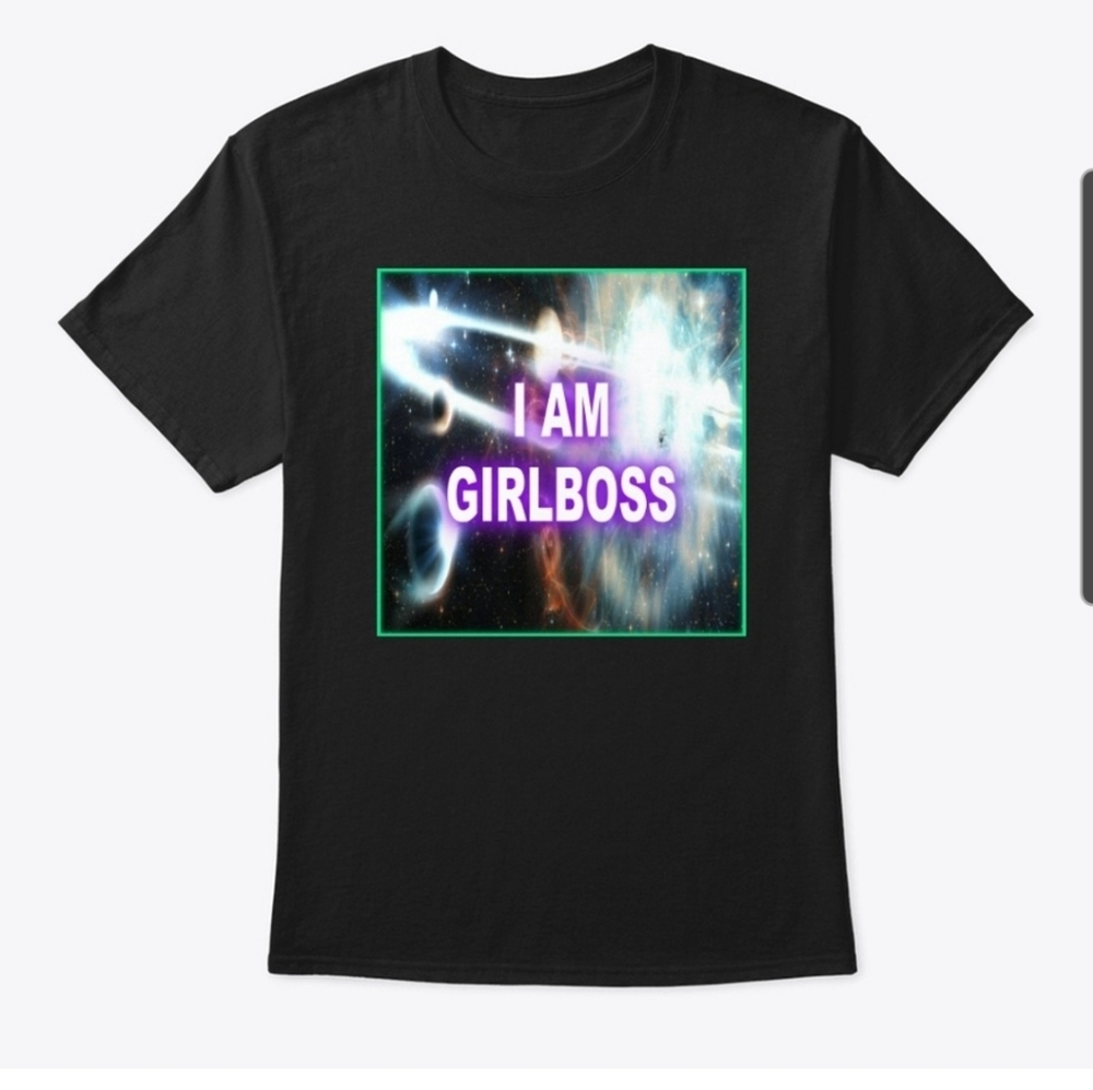 Affirmations GIRLBOSS Classic Crew Neck Graphic T-Shirt Tee Self Hypnosis Merch